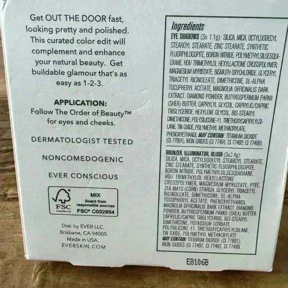 EVER Out The Door Cheek & Eye Palette ~ Bold & Brave ~ NEW in box! - Picture 5 of 8